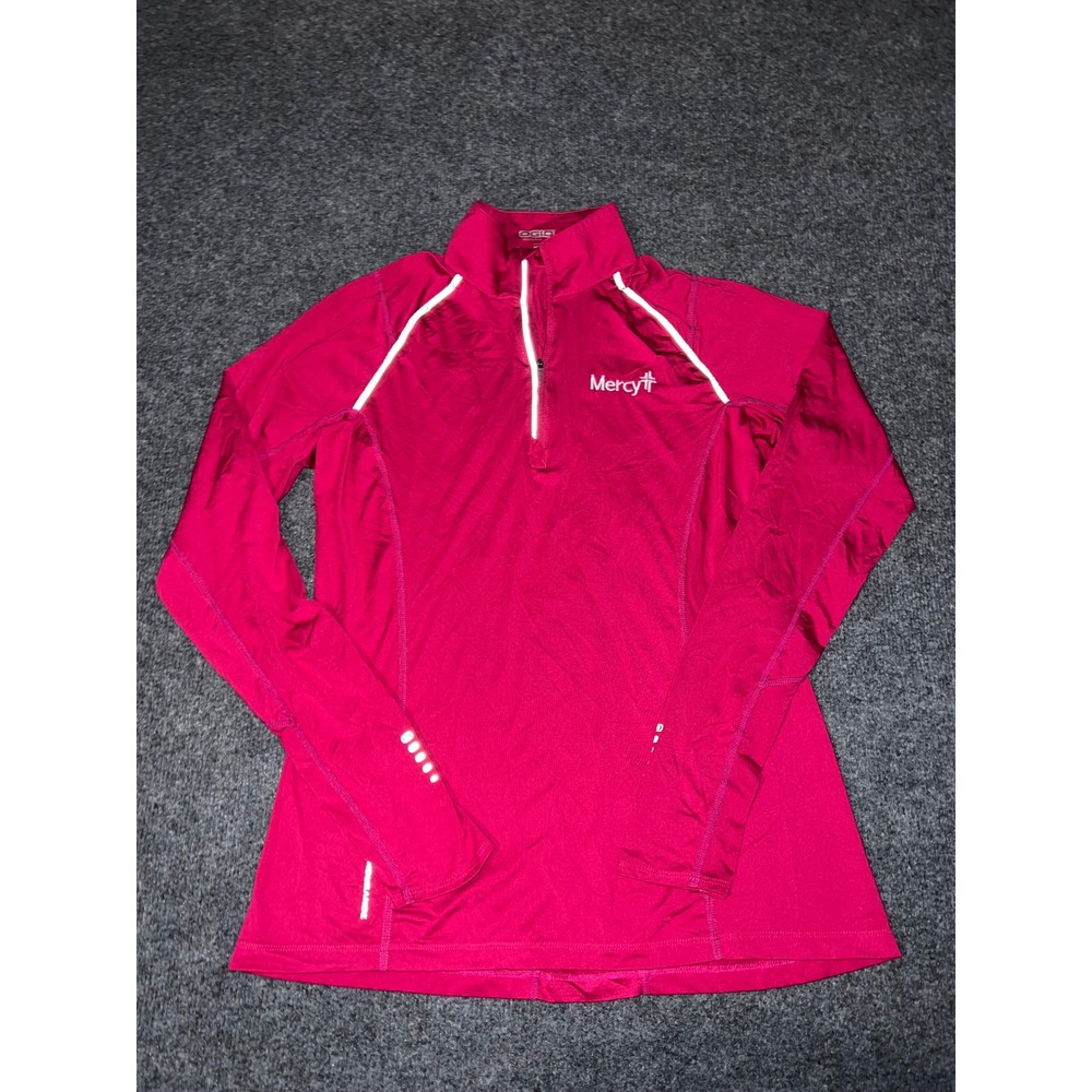 OGIO Endurance Womens Medium Pink Quarter Zip Pullover Reflective Active Top